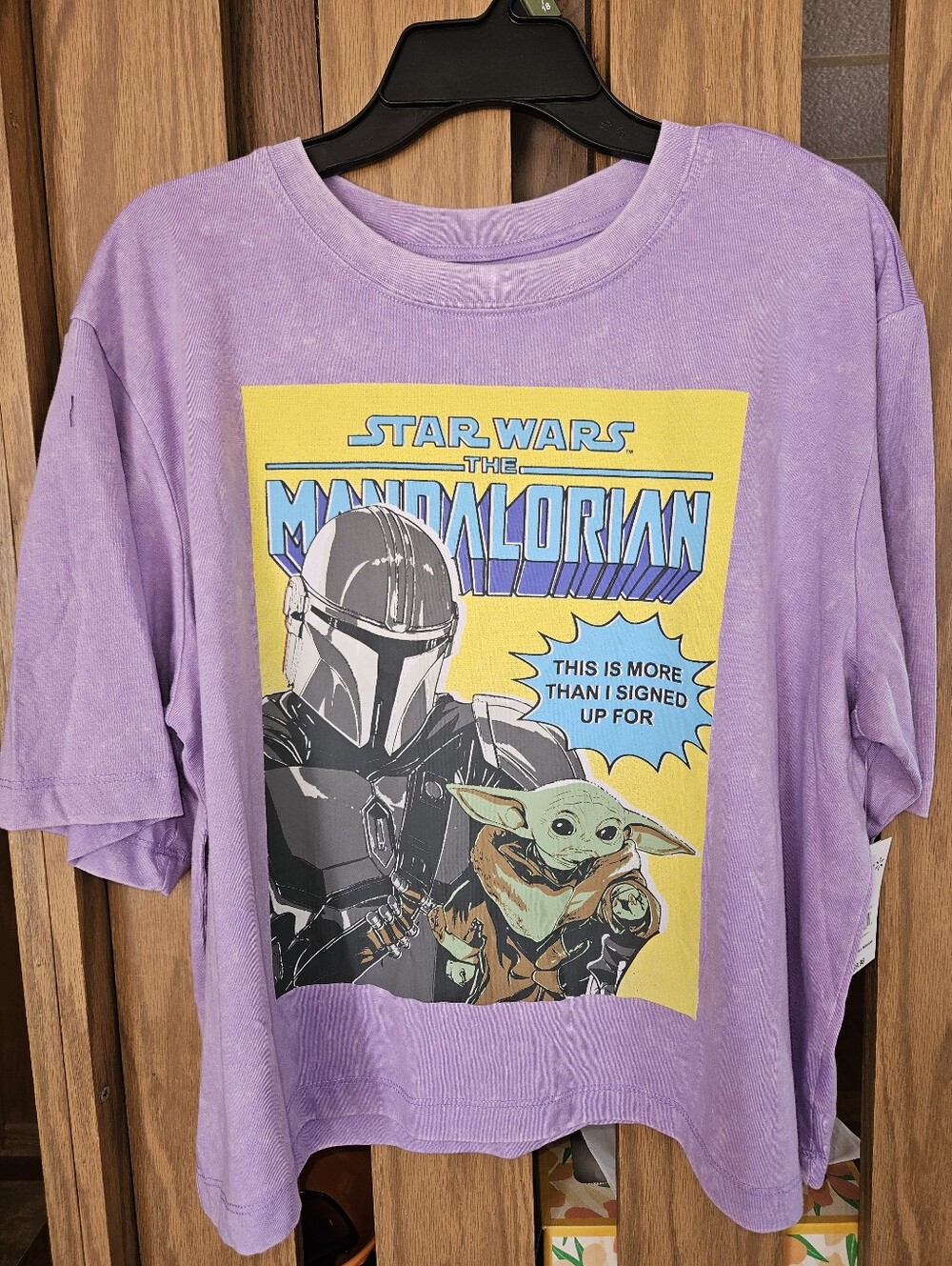 NWT Star Wars: The Mandalorian "This Is More Than I Signed Up For" Graphic Tee